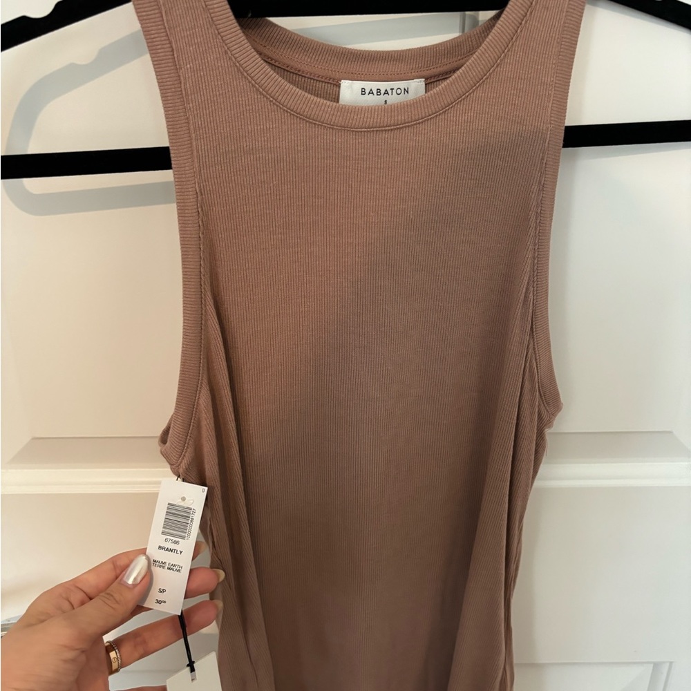 Aritizia Brantly Mauve Earth Terre Tank Top SZ S/P